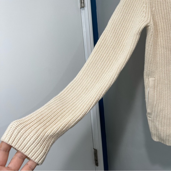 Athleta Wool Stowe Knit Moto Zip Jacket - Picture 3 of 10